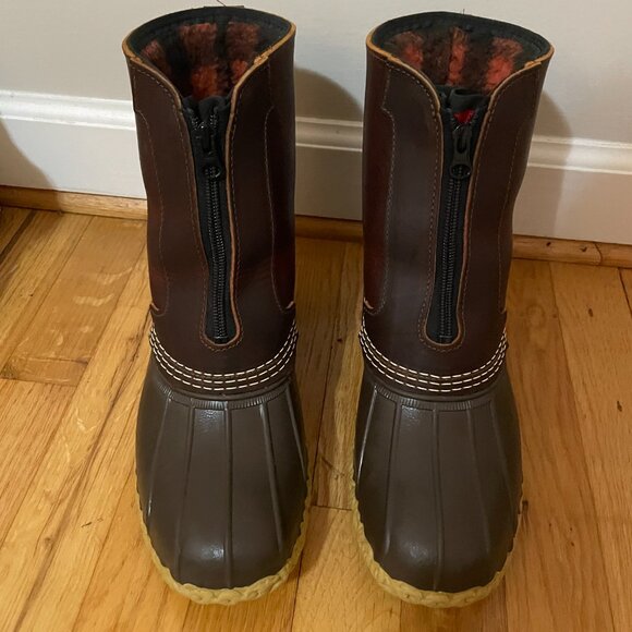 Men's LL Bean Fleece-Lined 8'' Bean Boots Size 8 - Picture 1 of 10